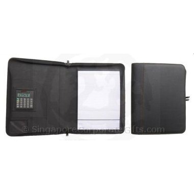 A4 Portfolio with zipper around and calculator